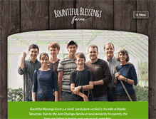 Tablet Screenshot of bountifulblessingsfarm.com